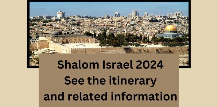 Shalom 2024 - Itinerary